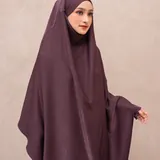 Saqqina Hijab - Aluna Abaya (Abaya Dress Haji dan Umrah) Muslim Gamis Wanita Outer (Bahan Bonanza Super Premium / Anti Uv) thumbnail 4