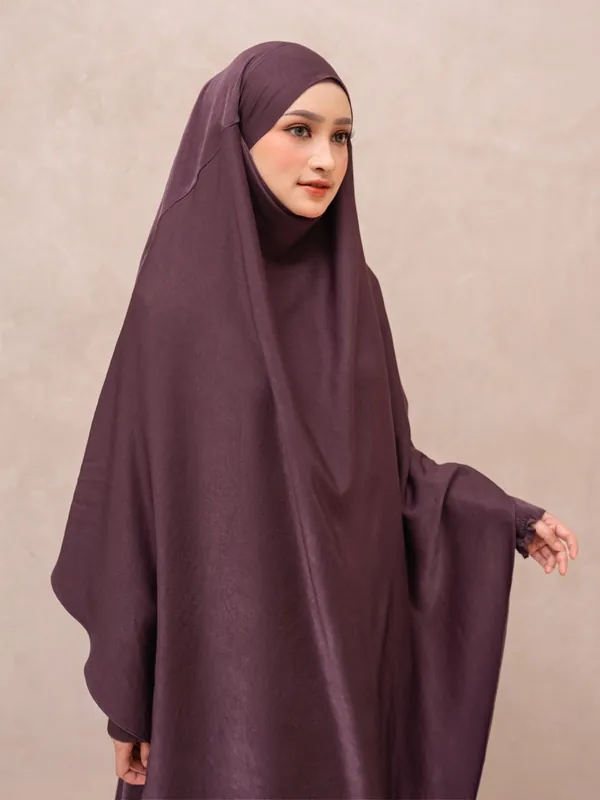 Saqqina Hijab - Aluna Abaya (Abaya Dress Haji dan Umrah) Muslim Gamis Wanita Outer (Bahan Bonanza Super Premium / Anti Uv) — foto 4