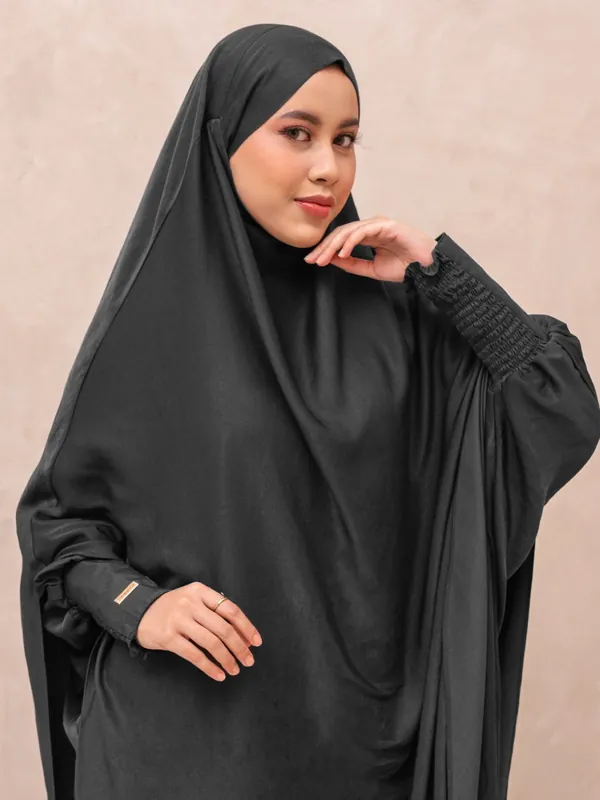 Saqqina Hijab - Aluna Abaya (Abaya Dress Haji dan Umrah) Muslim Gamis Wanita Outer (Bahan Bonanza Super Premium / Anti Uv) — foto 6
