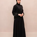 Saqqina Hijab - Rania Abaya (Abaya Dress Haji dan Umrah) Muslim Gamis Wanita Outer (Bahan Bonanza Super Premium / Anti Uv) thumbnail 1