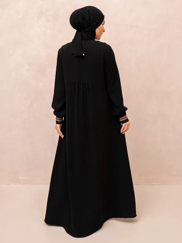 Saqqina Hijab - Zamira Abaya (Abaya Dress Haji dan Umrah) Muslim Gamis Wanita Outer (Bahan Bonanza Super Premium / Anti Uv) — foto 4