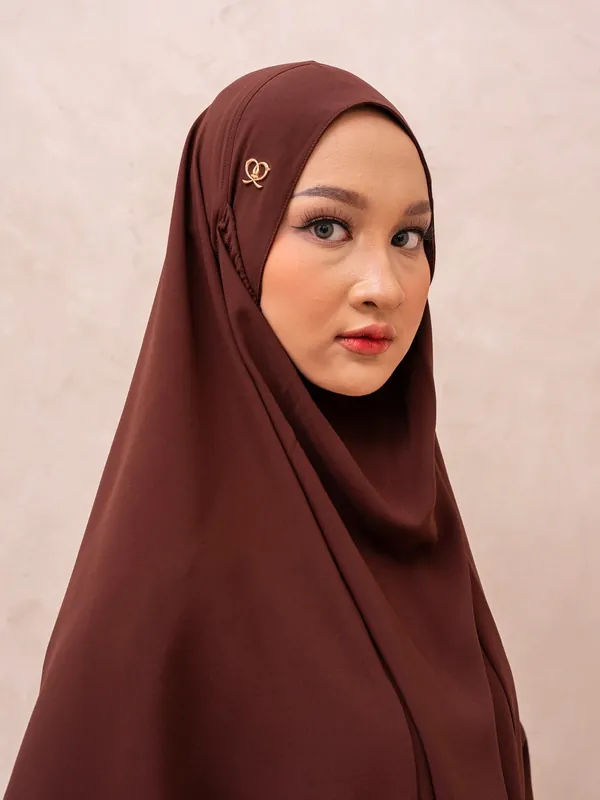 Saqqina Hijab - Elvara French Khimar ( Jilbab Syari Khimar Haji dan Umrah Bahan Cordoba / Airflow Super Premium) - Anti Uv — foto 8
