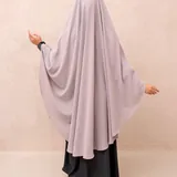 Saqqina Hijab - Elvara French Khimar ( Jilbab Syari Khimar Haji dan Umrah Bahan Cordoba / Airflow Super Premium) - Anti Uv thumbnail 5